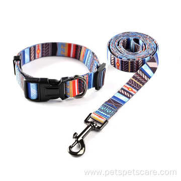 Collar Leash Set Custom Pattern Designer Dog Collars